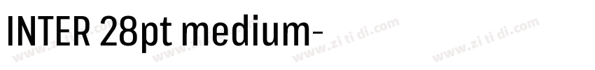 INTER 28pt medium字体转换